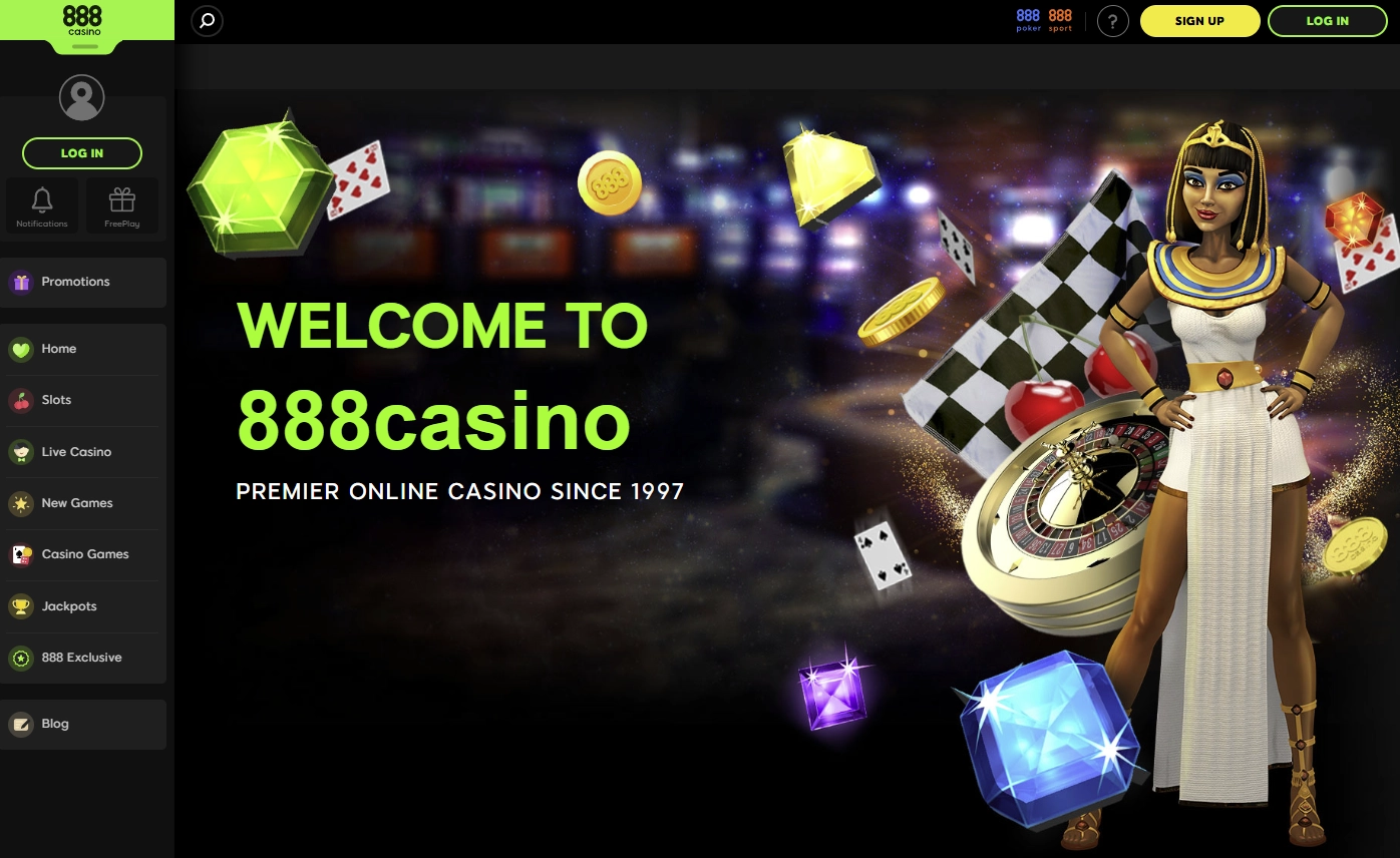 888 Casino desktop and mobile lobby preview